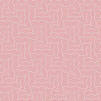 Abstract geometric pink japanese overlapping circles lines and waves pattern vector