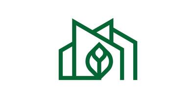 logo design greenhouse minimalist icon vector illustration