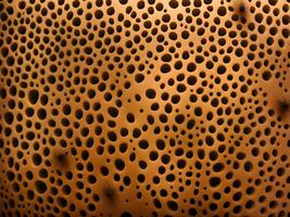 AI generated a close up image of a group of many hole on plastic ball use for Trypophobia photo