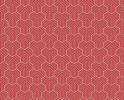 Seamless Red Abstract geometric y lines pattern background vector