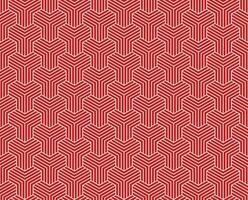 Seamless Red Abstract geometric y lines pattern background vector