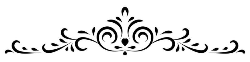 Border vector element with vintage style. Decorative ornament design for page, frame, template, paper, card, certificate.