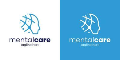 logo design mental care icon vector inspiration