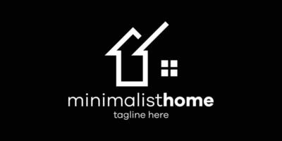 logo design minimalist real estate icon vector inspiration