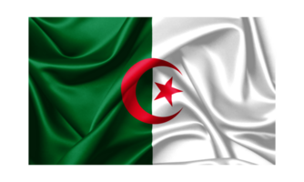 Algerije golvend vlag beeld png
