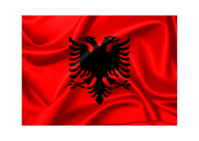 Albanien winken Flagge Bild png