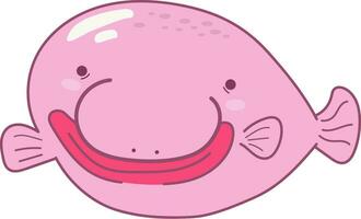 pez globo dibujos animados mar animal diseño vector