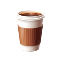 café en un papel taza ai generativo png