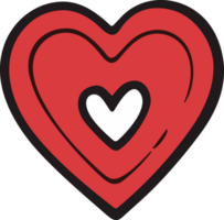 love icon cartoon style AI Generative png