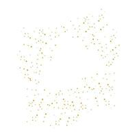 Vector gold glitter texture isolated on white background. golden dots background