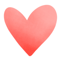 rosso cuore, illustrazione di un' rosso cuore con un' a strisce modello, Perfetto per qualunque arte progetto. rosso cuore clipart. mano disegnato png