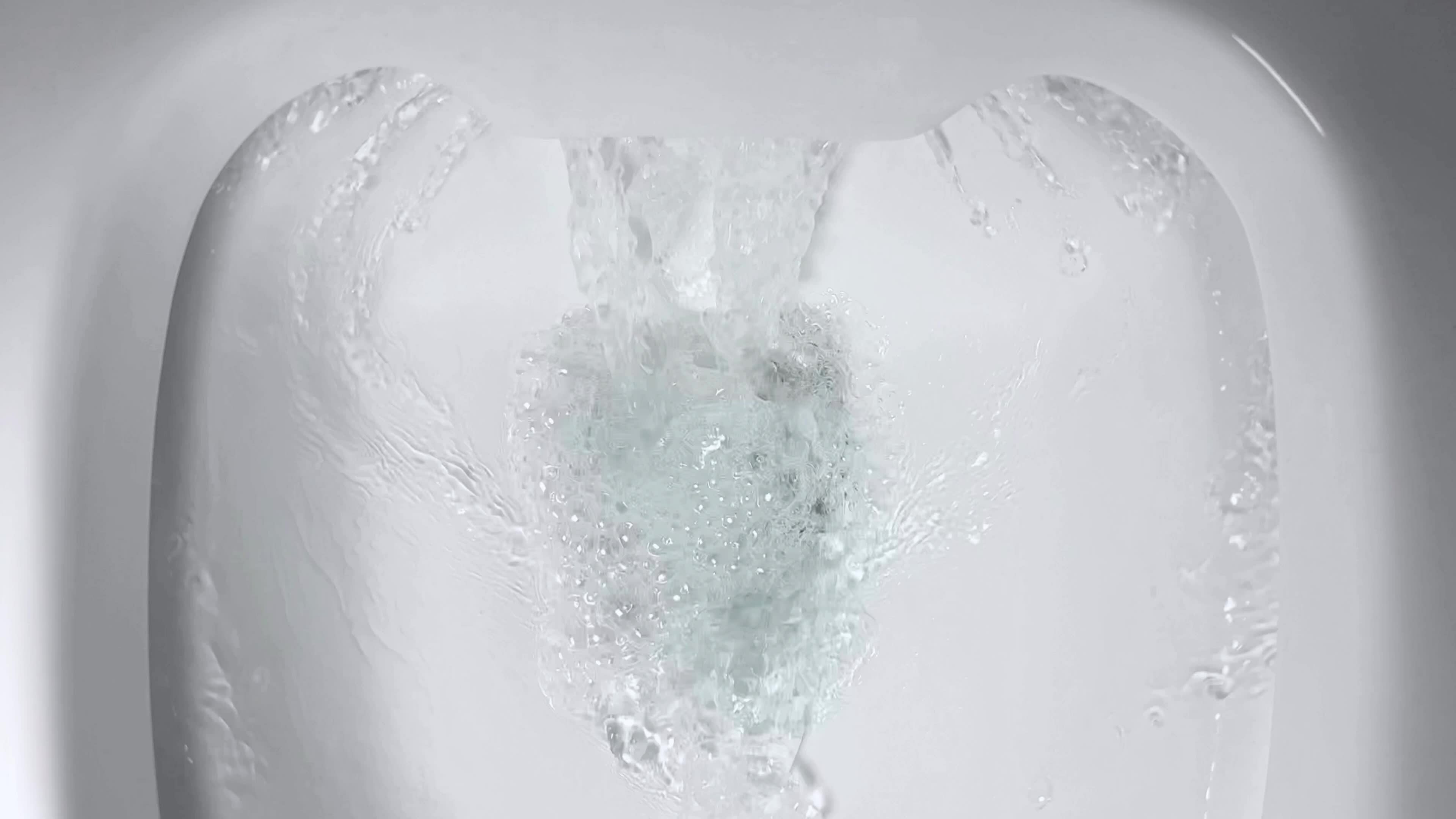 Flushing Toilet Water Flow Close Up 35281833 Stock Video at Vecteezy