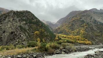 Autumn Mountainscape with Flowing River video