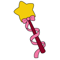 The illustration of a scepter png