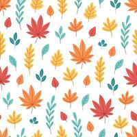 Autumn leaves seamless pattern. Autumn foliage, autumn time. Design for fabric, textile, wrapping paper. vector