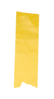 yellow tapes on transparent background png file. torn yellow sticky tape, adhesive pieces
