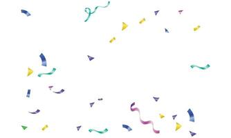 Vector colorful confetti background concept design