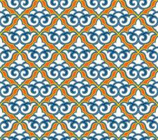 Abstract floral seamless pattern. Flourish tiled oriental ethnic background. Arabic ornament with asian flower motif. Good for fabric, textile, wallpaper or package background design. vector