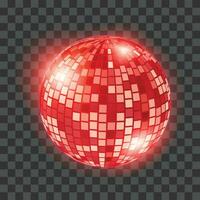 2 Vector disco ball. club sphere, reflection shiny, dance entertainment