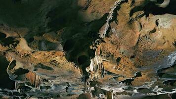 A cave with stalactites on the ceiling. Coves de Sant Josep video