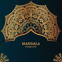 plantilla de fondo de diseño de mandala ornamental de lujo vector