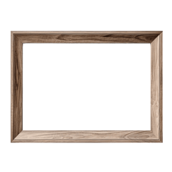 ai generato vuoto naturale di legno foto telaio su trasparente sfondo. realistico confine di legno rettangolare immagine telaio per disegno, Immagine Schermo concetto png