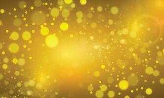 Vector yellow bokeh background design