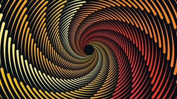 Abstarct spiral vortex style round background in dark color. vector