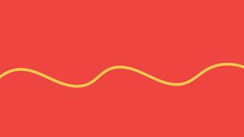 Abstarct simple wavy line block background in red color. vector