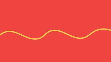 Abstarct simple wavy line block background in red color. vector