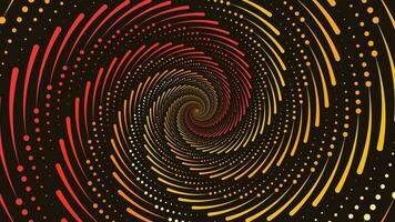 Abstarct spiral vortex style round background in dark color. vector