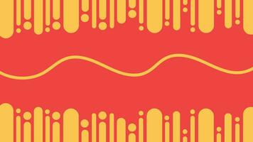 Abstarct simple wavy line block background in red color. vector