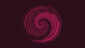 abstarct espiral vórtice punteado rosado color antecedentes. vector