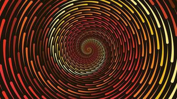 Abstarct spiral vortex style round background in dark color. vector