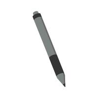 Vector black pen isolated on white background vector business icon