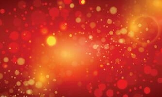 Vector golden and red bokeh background