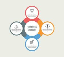 infografía elemento. cuadro, grafico, diagrama con 4 4 pasos, opciones, partes, procesos, fase. vector negocio modelo para presentación y capacitación..