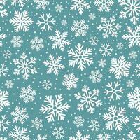 Seamless Christmas pattern with snowflakes. Winter background. Happy new year vector illustration.