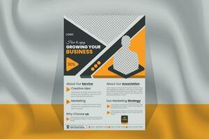 Modern and creative flyer design for digital marketing agency vector