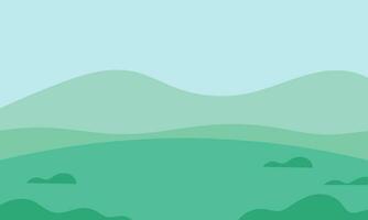 vector resumen mínimo verde campos paisaje ilustración antecedentes