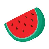 Vector watermelon fresh fruit icon isolated