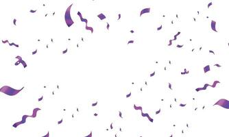 Vector realistic purple confetti background design