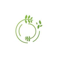 Leaf logo vector template element symbol design