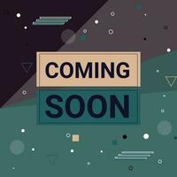 Coming soon banner background. vector