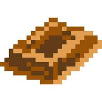 Chocolate cartoon icon in pixel style vector