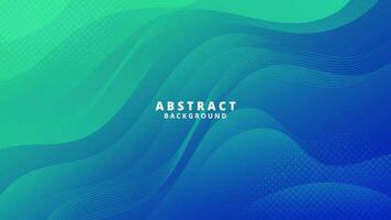 Abstract Green blue Background with Wavy Shapes. flowing and curvy shapes. This asset is suitable for website backgrounds, flyers, posters, and digital art projects. vector