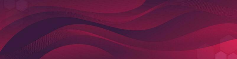 Abstract dark red banner color with a unique wavy design. It is ideal for creating eye catching headers, promotional banners, and graphic elements with a modern and dynamic look. vector