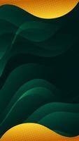 Abstract background dark green color with wavy lines and gradients is a versatile asset suitable for various design projects such as websites, presentations, print materials, social media posts vector