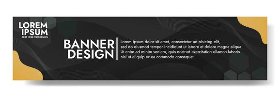 Abstract black banner color with a unique wavy design. It is ideal for creating eye catching headers, promotional banners, and graphic elements with a modern and dynamic look. vector