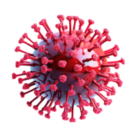 AI generated 3D virus. Virus on transparent background png